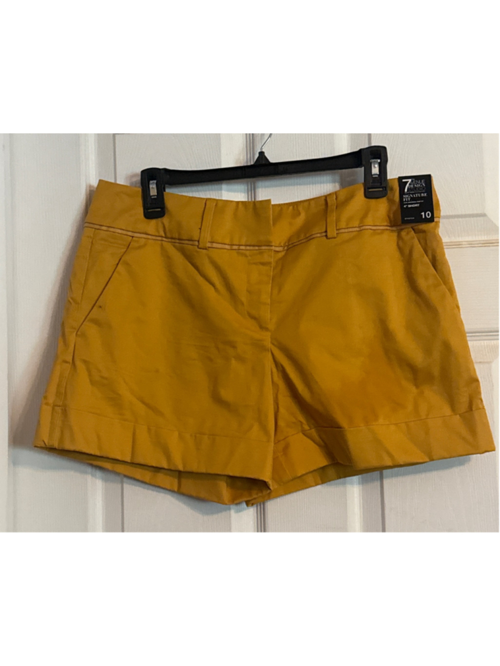 7th Avenue Design Studio Yellow Shorts Size 10